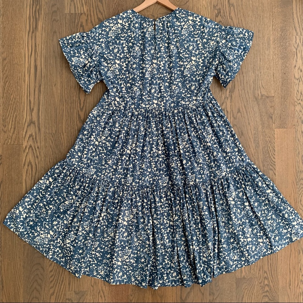 NWT Ulla Johnson Rosemarie in Blue Batik Print Cotton Size 2 - Picture 5 of 8